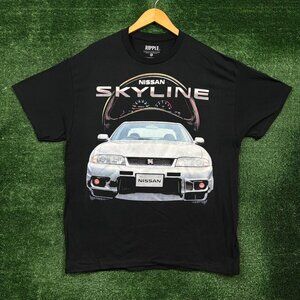Nissan Skyline GT R Double Sided Poster T-Shirt Size Extra Large